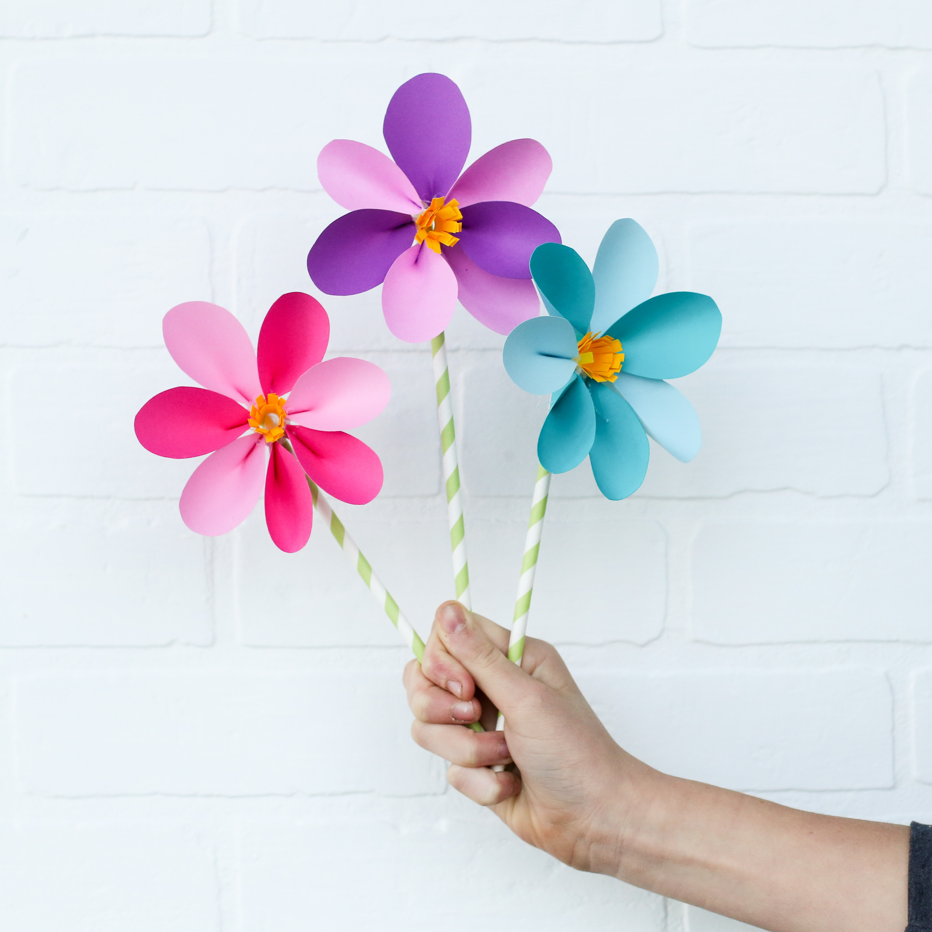 Handmade Paper Flowers For Kids