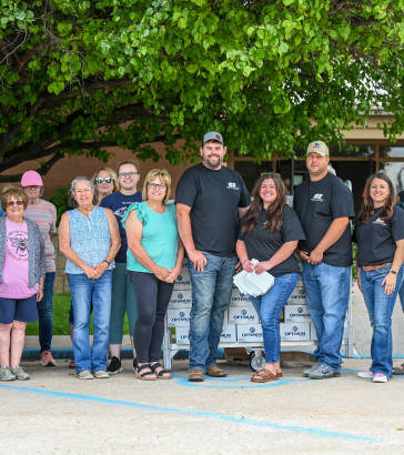 The volunteers for the Norton County End Hunger Kids Cafe included Norton County Farm Bureau board members
