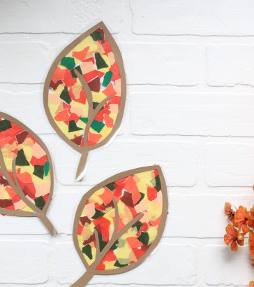 Fall leaf suncatcher header image