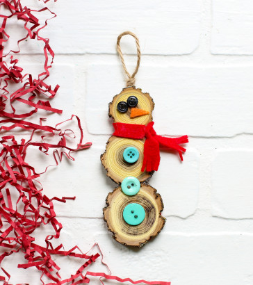 wood_slice_snowman_craft_idea