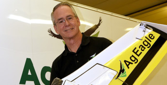 Ag Eagle owner with UAS Ag Eagle owner with UAS