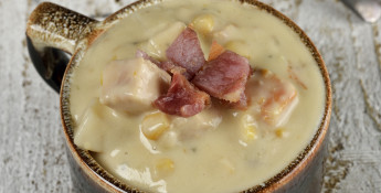 corn chowder with bacon