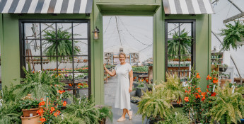 country girl flowers_nicole in greenhouse