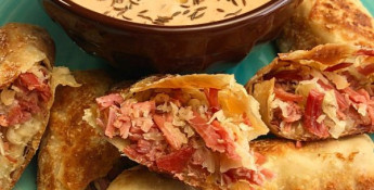 Reuben Egg Rolls