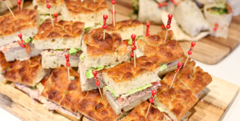 Turkey and Basil Finger Sandwiches