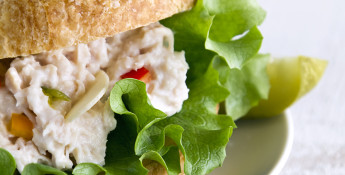 Mini Chicken Salad Croissant Sandwiches 