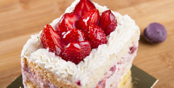 White-Chocolate Strawberry Poke Cake