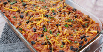 Mexican Rice Casserole with Black Beans