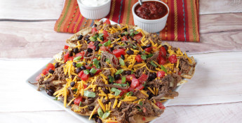 Roast beef nachos grande