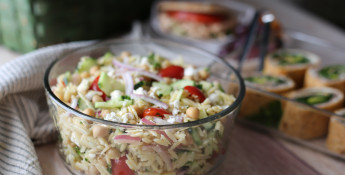 Tomato and Feta Orzo Pasta Salad