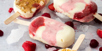 Strawberry Cheesecake Ice Cream Bars