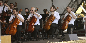 Symphony in the Flint HIlls string players