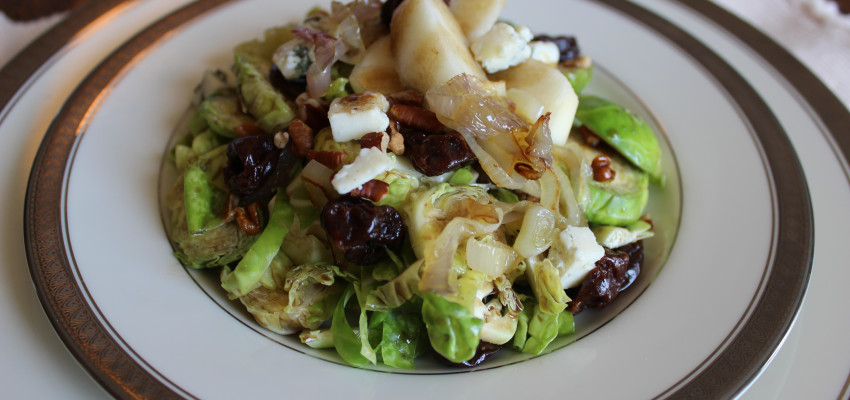 Shredded Brussels Sprouts Salad