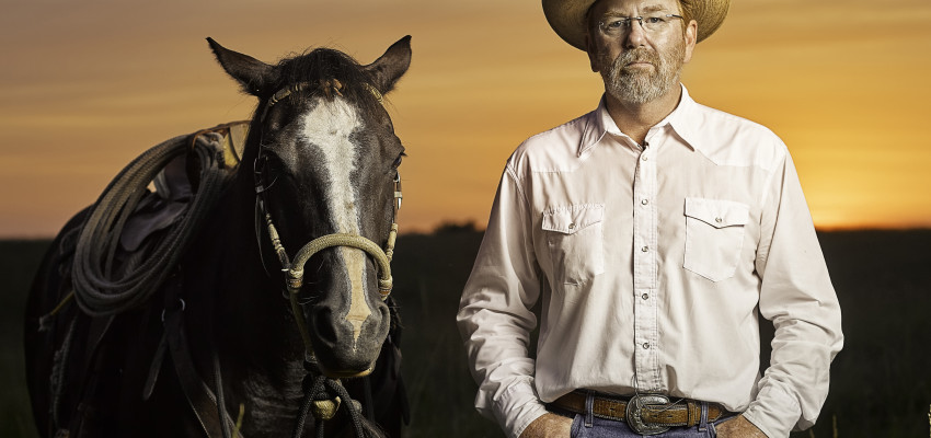 rancher and horse