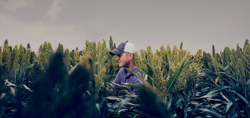 farmer with a drone