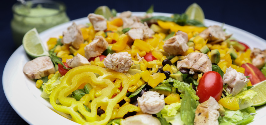 Southwest Cilantro Salad with Grilled Chicken | Kansas Living