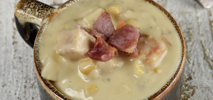 corn chowder with bacon