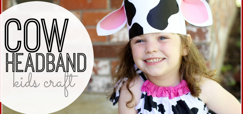 cow headband kids craft