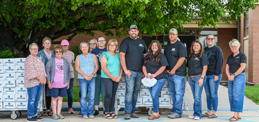 The volunteers for the Norton County End Hunger Kids Cafe included Norton County Farm Bureau board members