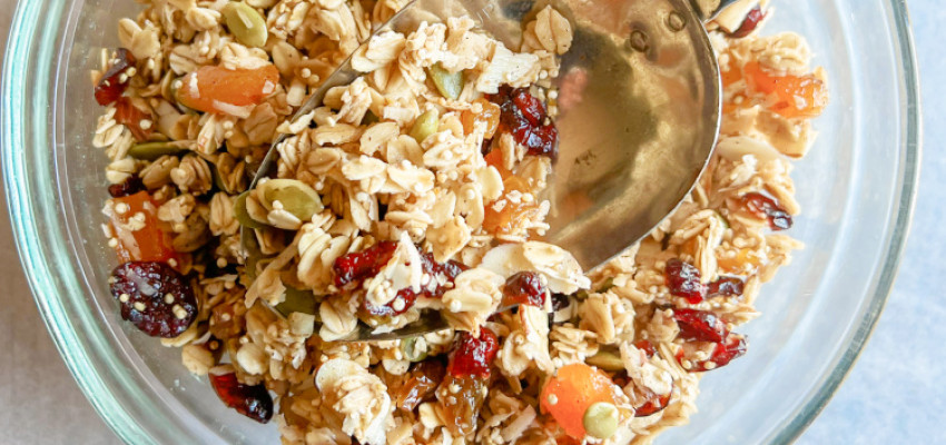 chewy, crunchy granola