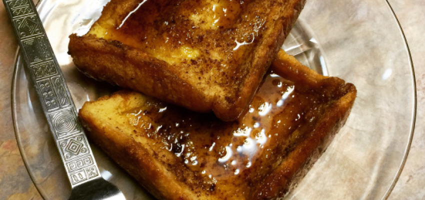 French Toast Bake on a Plate