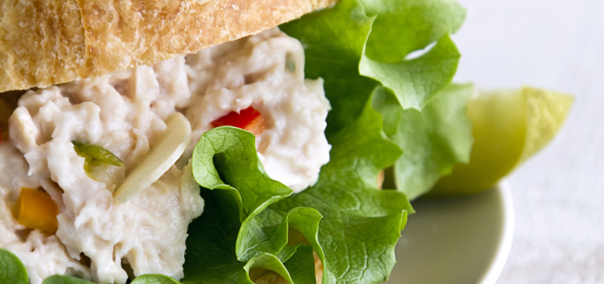 Mini Chicken Salad Croissant Sandwiches 