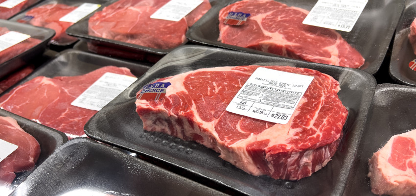 beef at grocery store
