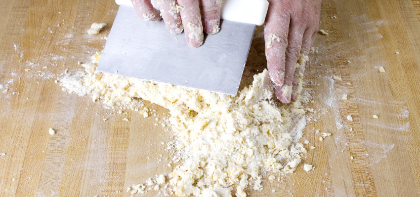 bench scraper mixing dough