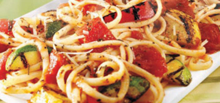 grilled vegetable linguine