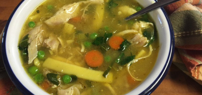 homemade chicken noodle soup