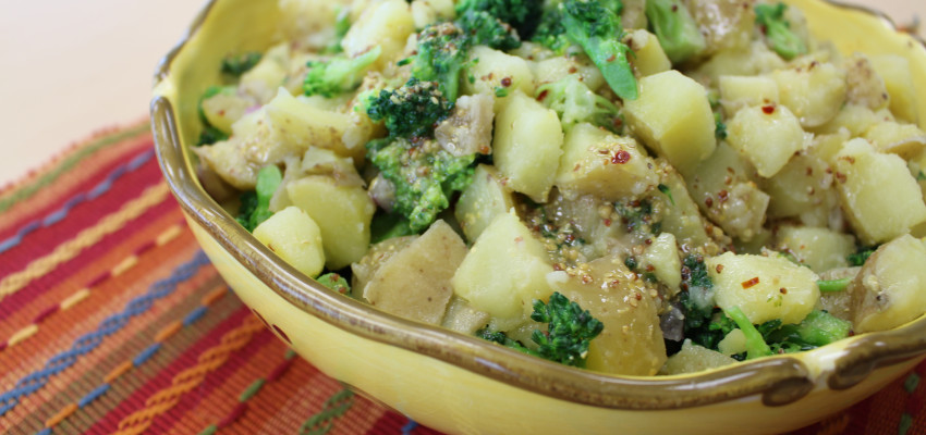 potluck tater salad with broccoli