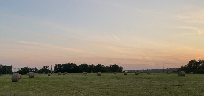 Hay at Brandi Buzzard Frobose ranch