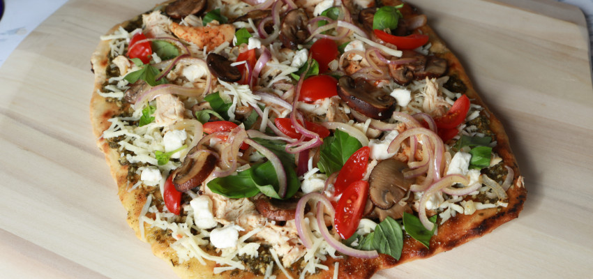 Pesto Chicken Pizza