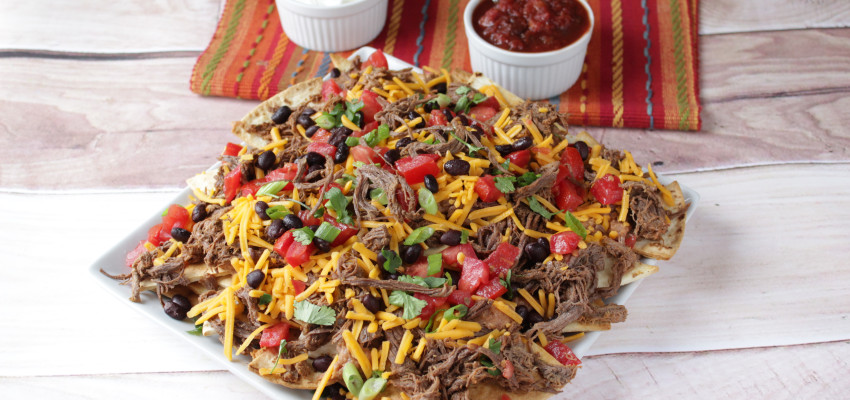 Roast beef nachos grande