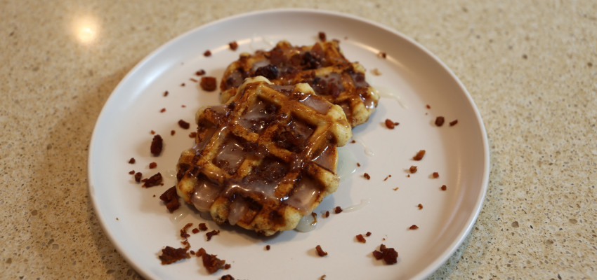 cinnamon roll waffles