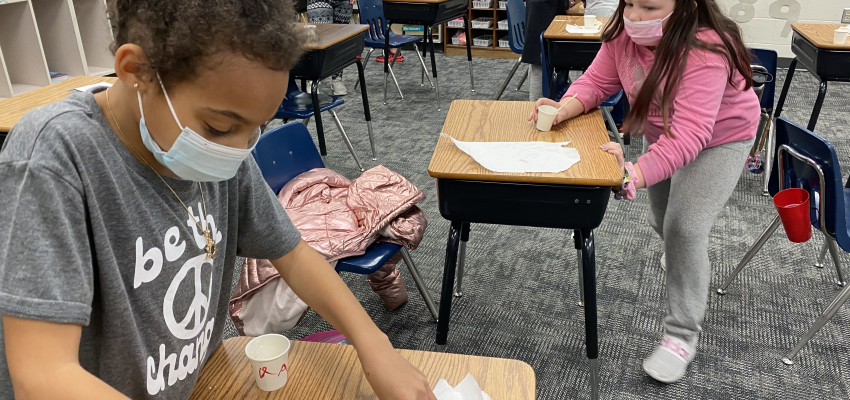 Wellsville elementary students learn about soybeans through KFB's ag kits Wellsville elementary students learn about soybeans through KFB's ag kits