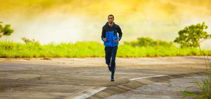 Man Running With Songs