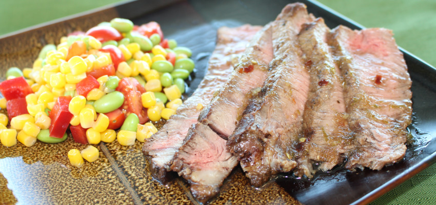 Marinated Sirloin with Edamame Succotash | Chef Alli | Kansas Living