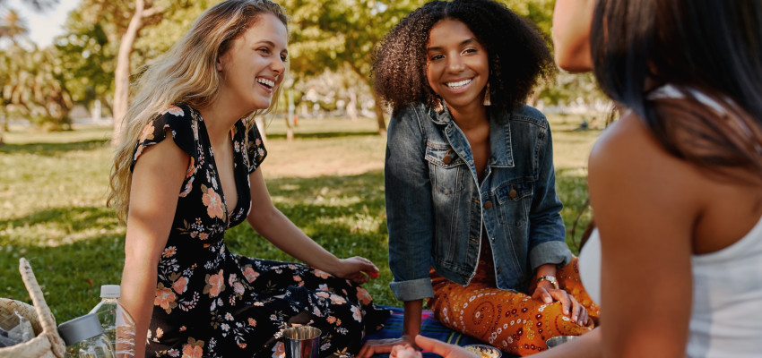 picnic, friends, fun, nature