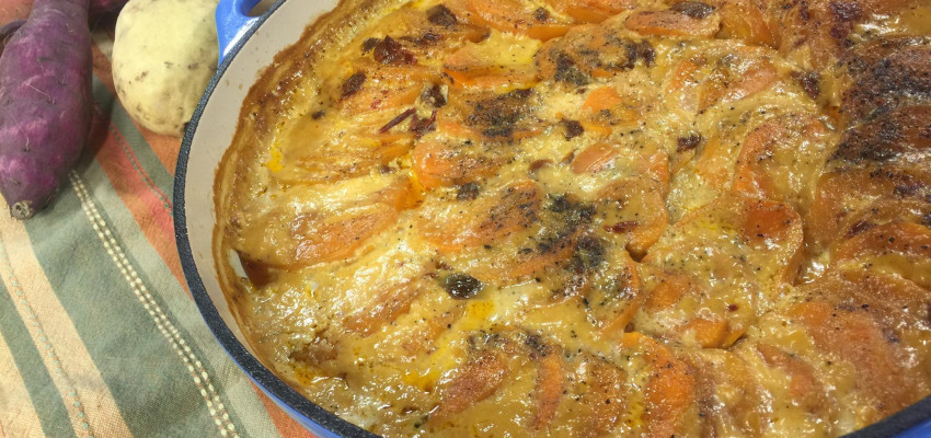 Chipotle Sweet Potato Gratin