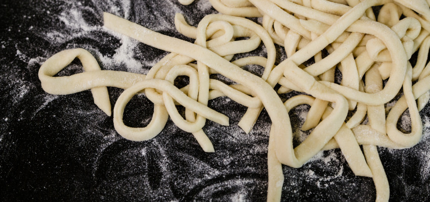 homemade egg noodles rolled out homemade egg noodles rolled out
