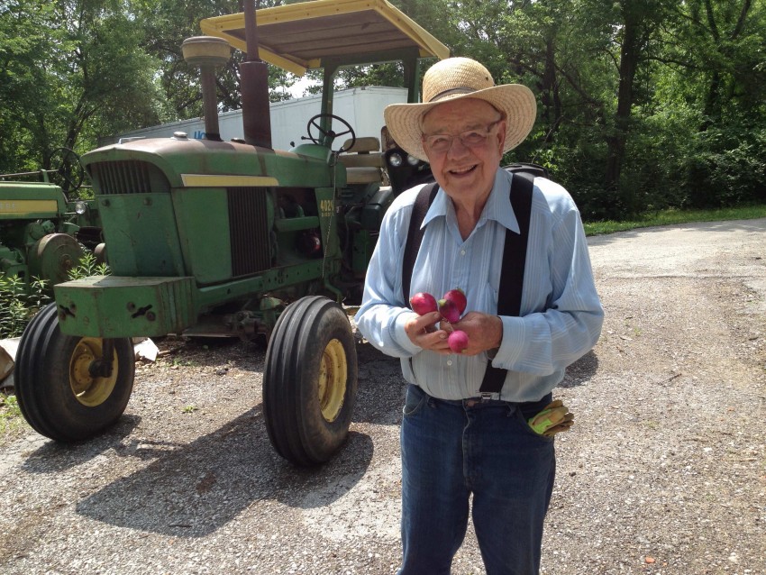 Farmer with Produce