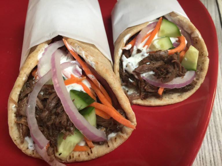 beef shawarmas