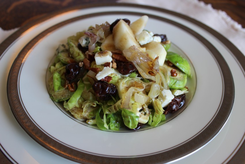 Shredded Brussels Sprouts Salad