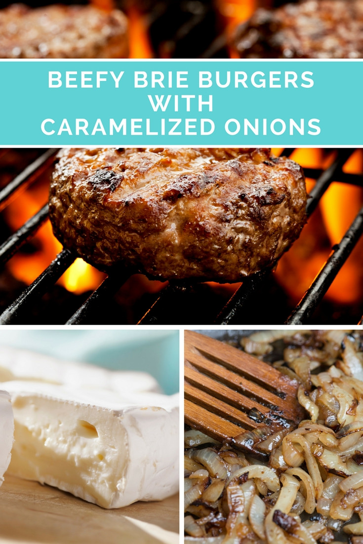 Beefy Brie Burgers with Caramelized Onions. Your next best hamburger.