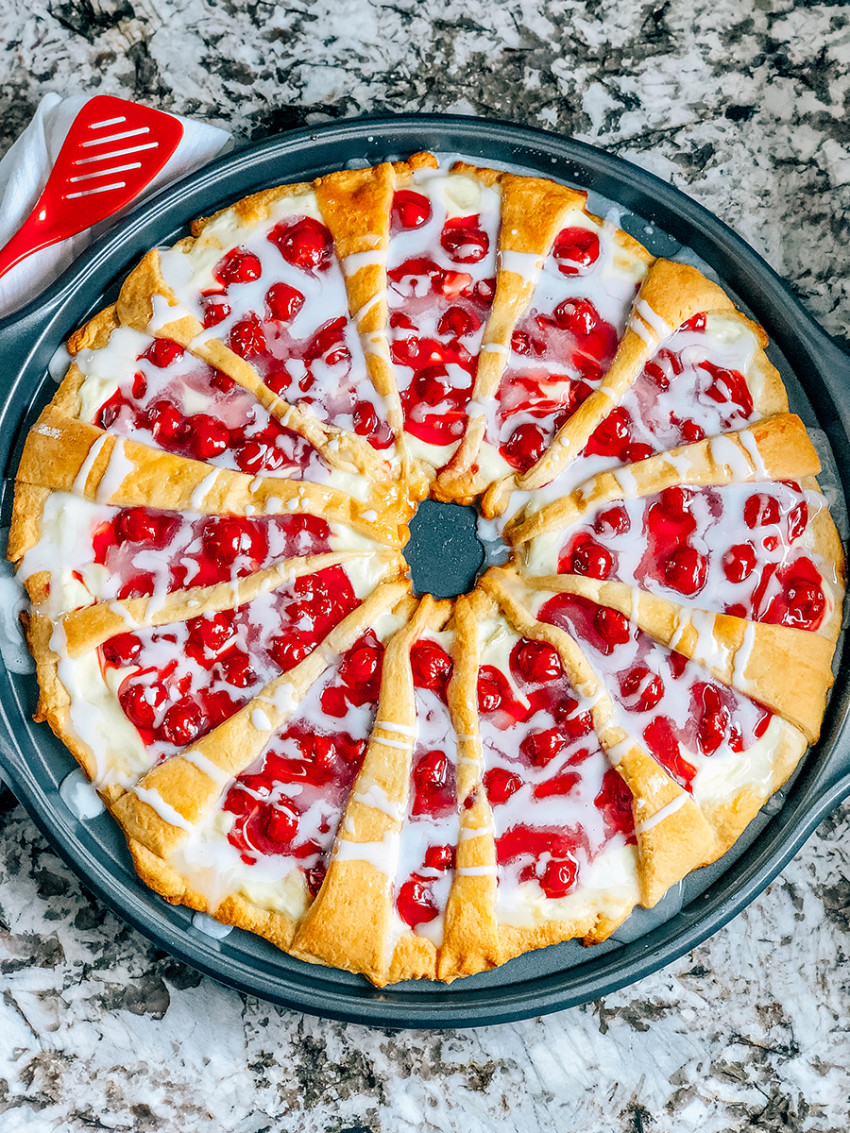 Cherry Cream Cheese Crescent Ring