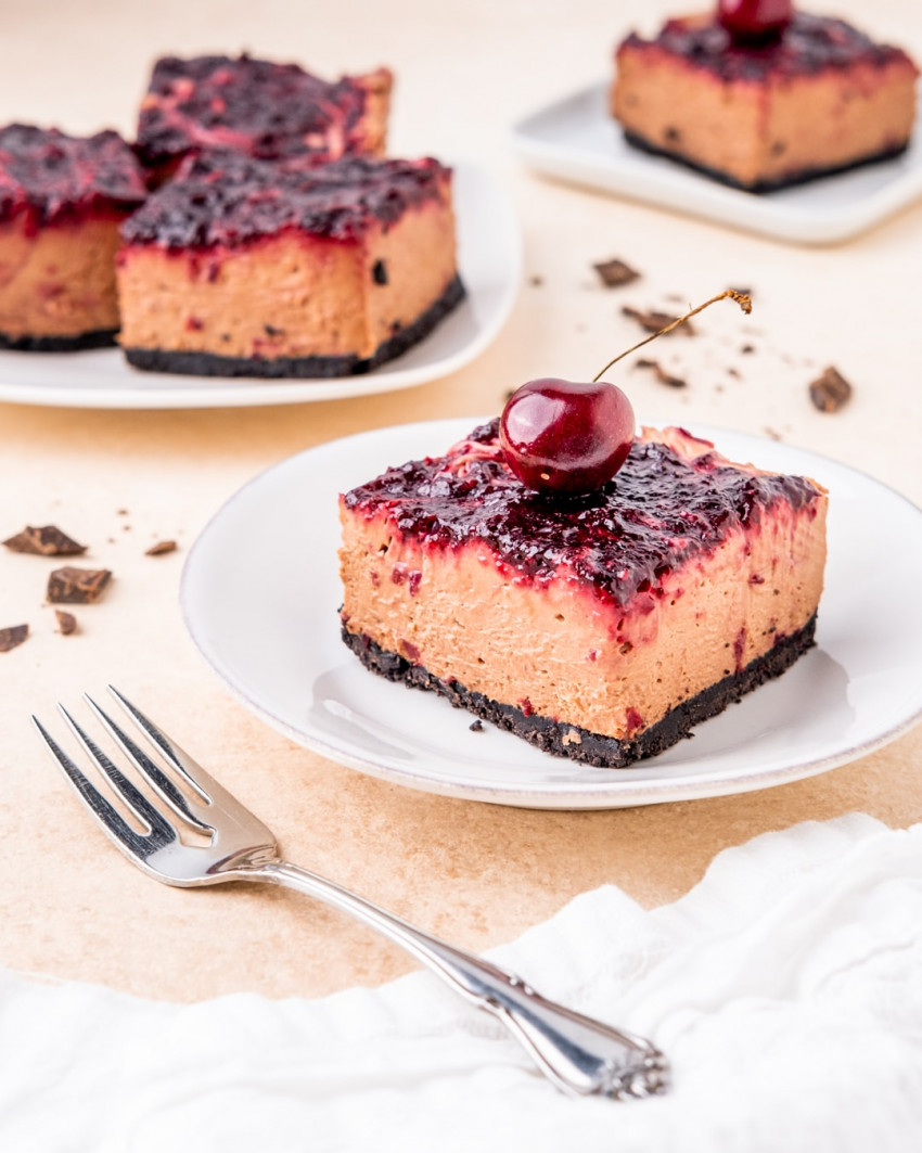 Chocolate Cherry Cheesecake