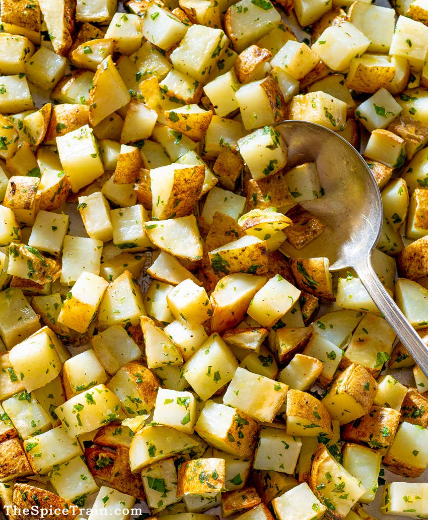 Roasted Lemon Basil Potatoes