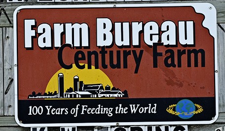 Kansas Farm Bureau Century Farm sign