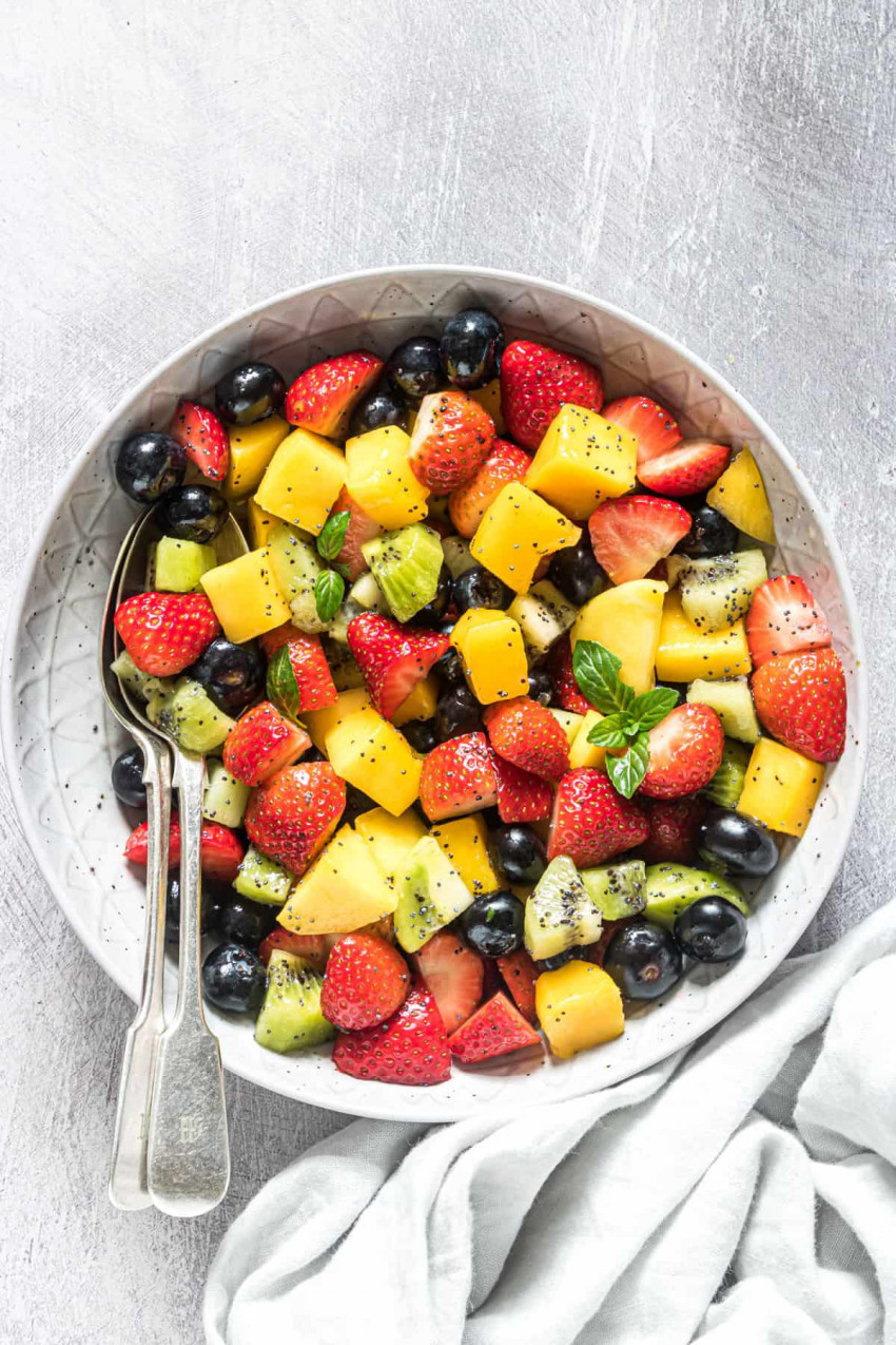 Fruit Salad with Poppy Seed Dressing